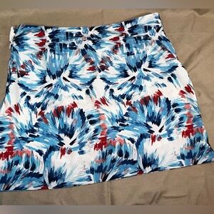 Izod Women's Skort (Skirt/short) in Blue and Red Floral